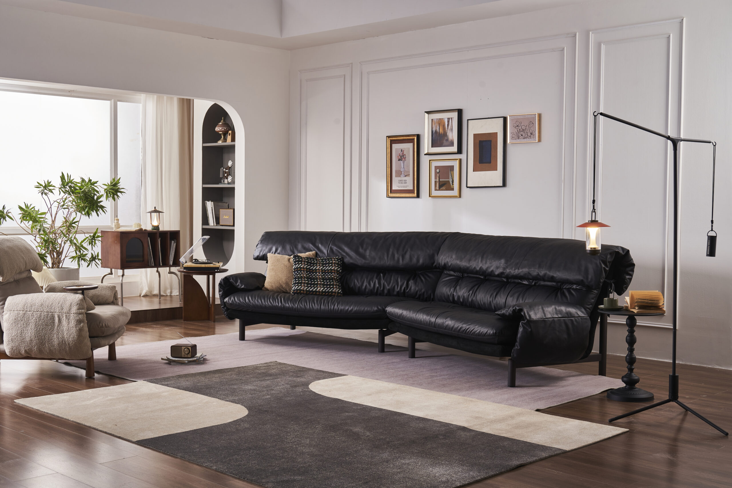 Black sofa